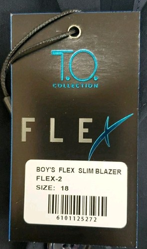 New To Collection Flex Suit Blazer Navy Size 18 Youth - Picture 6 of 6