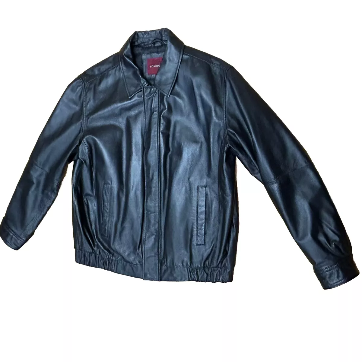 Covington leather best sale jacket