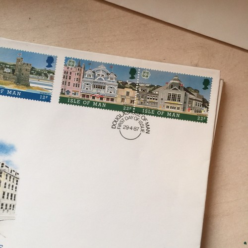 ISLE OF MAN FDC FIRST DAY COVER 1987 EUROPA ‘87 Manx Buildings Unaddressed WCP - Picture 3 of 3