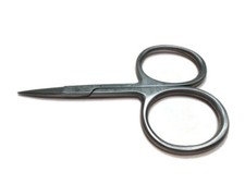 Fly Fishing Scissors 3-1/2" Large Finger Rings Straight Blade