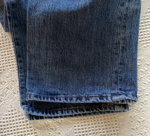 Levis 501 Jeans Men 40 Blue Straight Medium Wash Denim Button Fly Pants 40x30 - Picture 7 of 10