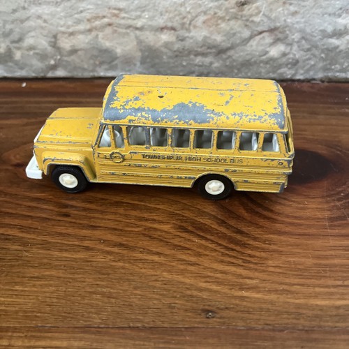 Vintage Tootsie Toy Township Jr. High School Bus Made In USA Toy Bus - Picture 5 of 17