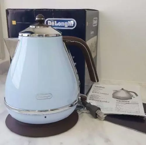 DeLonghi electric kettle ICONA Vintage Collection Azzurro Blue 1.0L  KBOV1200J-AZ