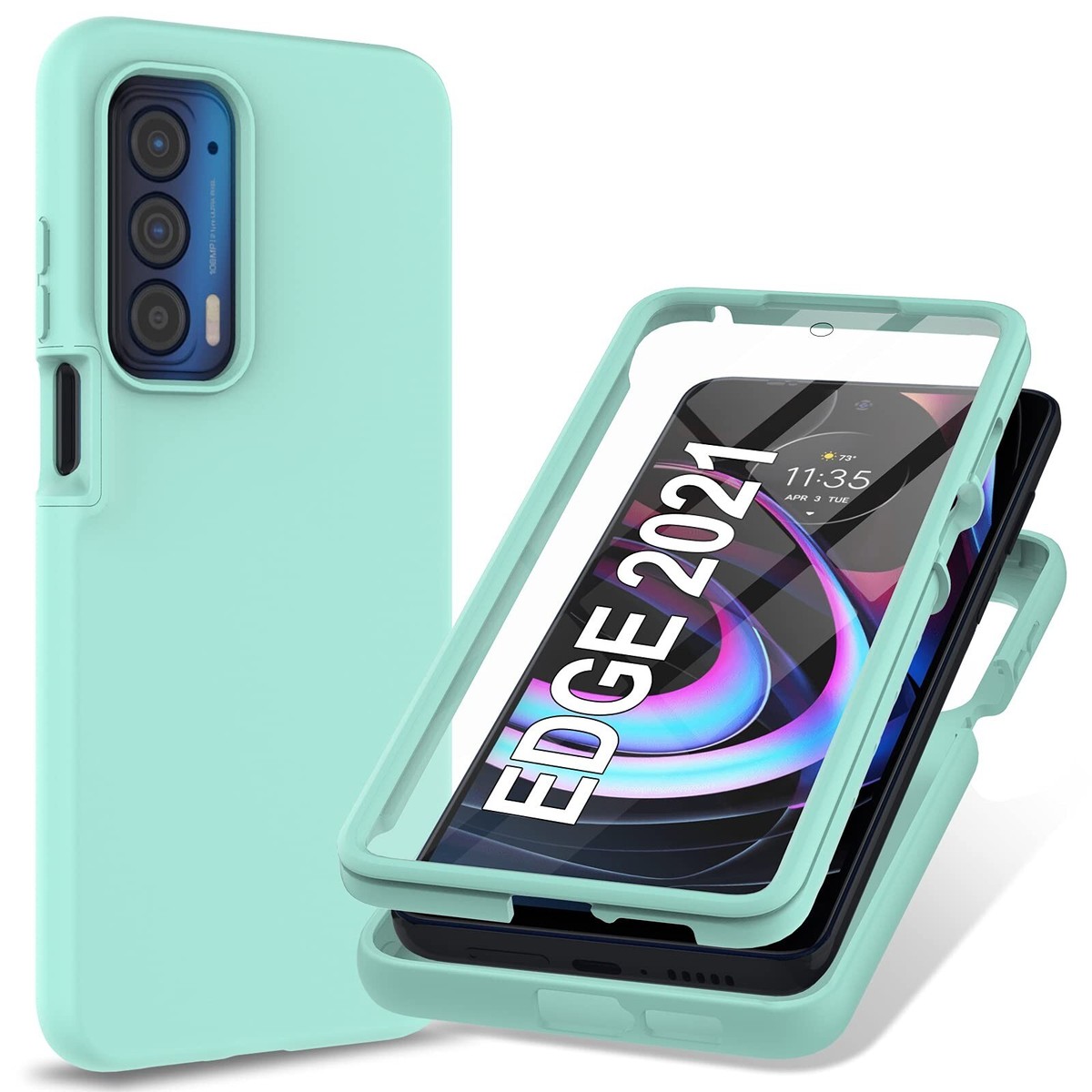 For Motorola Edge 2021 | Edge 5G Uw Cover Case Built In Screen Protector Full For Motorola Edge 2021 | Edge 5G Uw Cover Case Built In Screen Protector Full