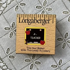Longaberger Teacher Basket Tie-On