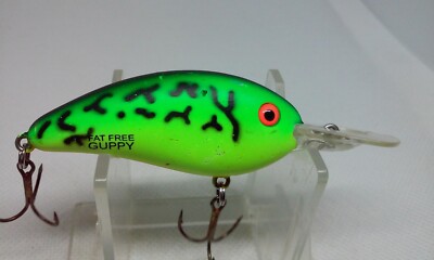 Bomber/Excalibur Fat Free Guppy Shad Firetiger 2 1/4'' Crankbait 1/4 Fishing lure