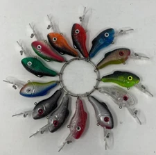 THE REEF RUNNER **MIXED LOT OF  13** SALESMANS SAMPLES  3" LURES - NO HOOKS