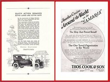 1924 Dodge Brothers Touring Car - Thomas Cook & Son HMS Samaria Cruse Print Ad