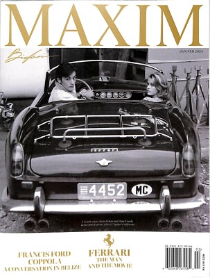 MAXIM Magazine January / February 2024 Ferrari The Man and the Movie