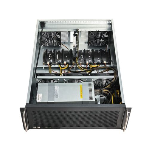 Lianli 8 GPU server case mining AI 4U Rack Mount 4GB + 3300W Power Supply USA - Picture 7 of 9