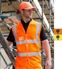 Set 5 Pezzi Result Gilet di Sicurezza Safe Guard Zip Safety Tabard Classe EN20471 
