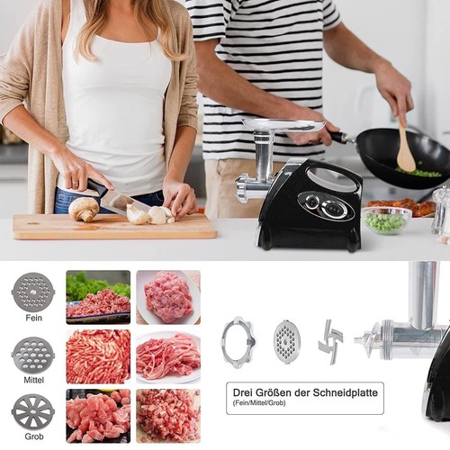 Elektrischer Fleischwolf Gemüse Obst Fleisch Wolf Wurstmaschine Zerkleinerer NEU - Bild 8 von 15