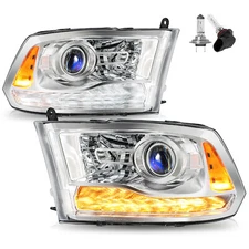 Left & Right Upgrade Headlight For 2009-2018 Dodge Ram1500 2500 3500 New LED