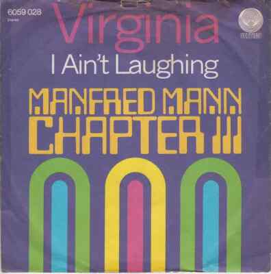 Manfred Mann Chapter Three Virginia Vinyl Single 7inch Vertigo