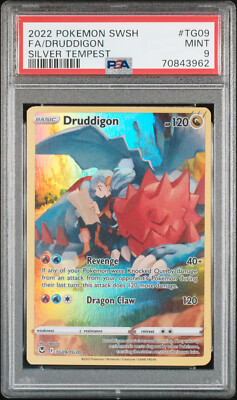 2022 Pokemon Silver Tempest Druddigon TG09/TG30 Trainer Gallery Holo ...