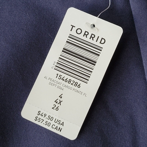 Torrid Cargo Ankle Jegging Pant Womens Plus Size 58 Navy Blue Super Stretch Plus - Bild 3 von 5