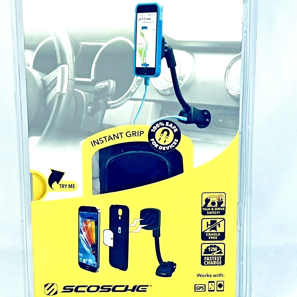 Scosche MagicMount Power Universal Magic Mount Black Sealed Mobile Vehicle Auto - Image 2 of 4