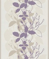 Rasch Vliestapete Home Vision 410501 Ranke Lila-Beige-Creme Mit Perlmuttglanz