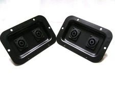 (2) Two Jack Plates with Dual SpeakON NL4 for PA Speakers / Cabinets