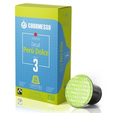 Gourmesso Decaf Peru Dolce - 50 Nespresso Compatible Coffee Capsules .60/pod