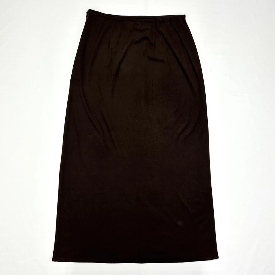 Maxi Falda De Colección Doble D Rancho Para Mujer Talla Marrón Poliéster Clásica Pull-On Larga Foto 3 de 4