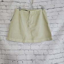 NWT BDG Urban Outfitters Womens Green Moss Straight Cotton  Mini Skirt Size M