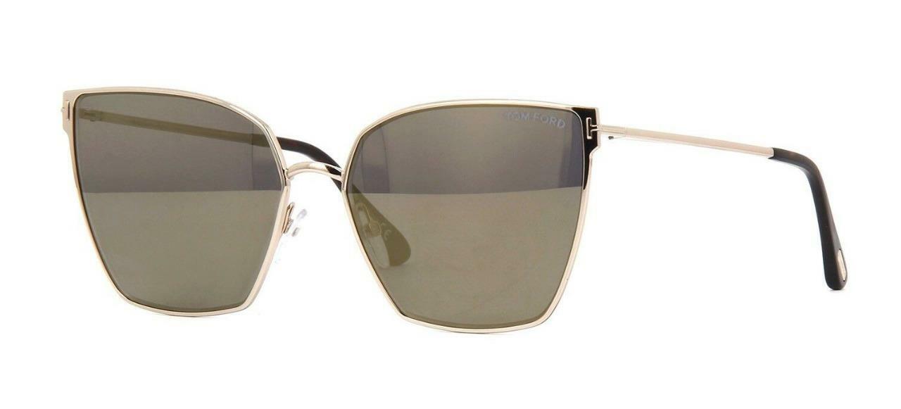 Tom Ford Helena FT0653 28C Rose Gold/Grey Wt Gold Mirror Sunglasses Sonnenbrille