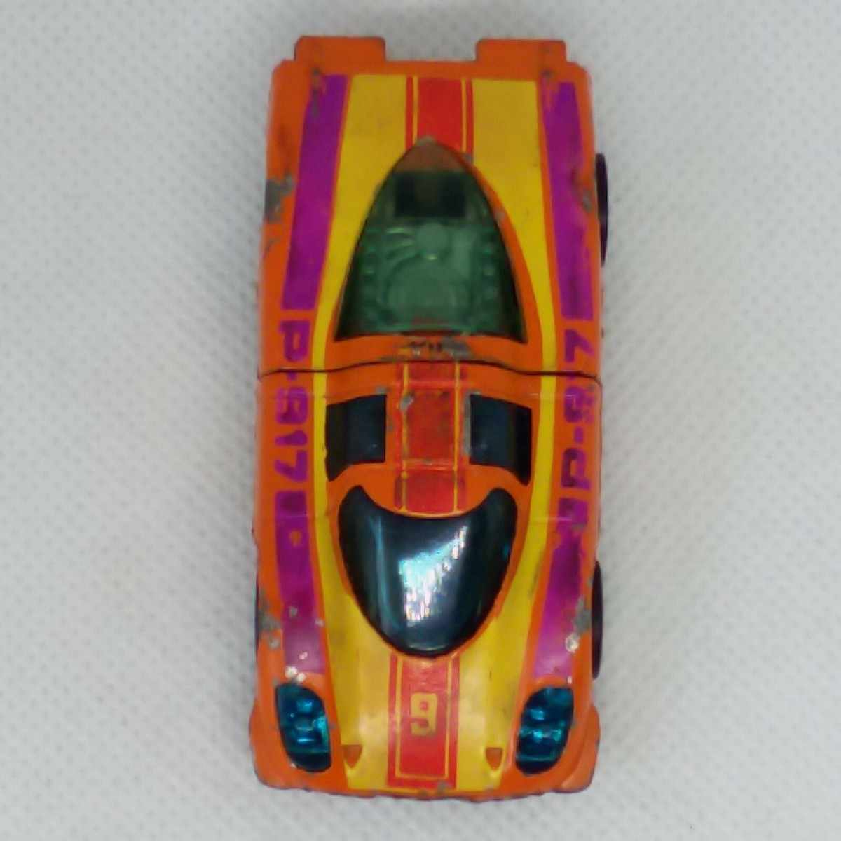 Hot Wheels Redline P-917 Porsche Car 1969 Orange Made In Hot Wheels Redline P-917 Porsche Car 1969 Orange Made In