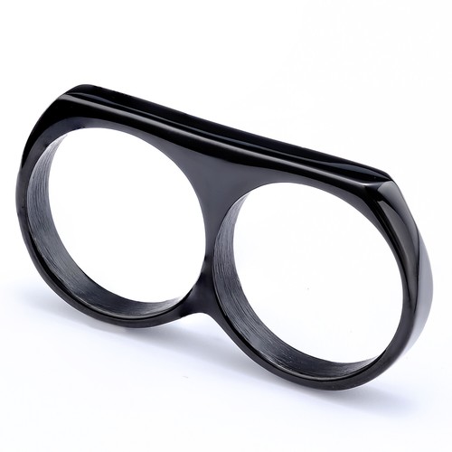 Men's Titanium Steel Finger Tiger Smooth Face Ring 7-11 Size - Picture 3 of 24