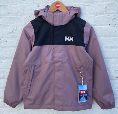 Helly Hansen Girls PURPLE Rain Jacket $95, Size: 10