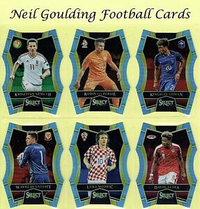 Panini SELECT SOCCER 2015-16 ☆ NATIONAL PRIDE BLUE PARALLEL ☆ Cards #/299