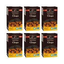 Chaga Mushroom Tea by Bravo Tea (6 Boxes of 20 Teabags Each)