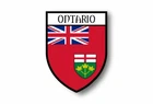Stickers decal souvenir vinyl car shield city flag world crest canada ontario