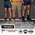 King Gee Mens Originals Cotton Drill  Work Shorts (K07010) 77-127 