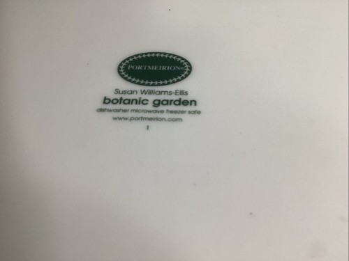 "Plato cuadrado de peonía arbustiva jardín botánico PORTMEIRION 8"" X 8""" - Imagen 3 de 3