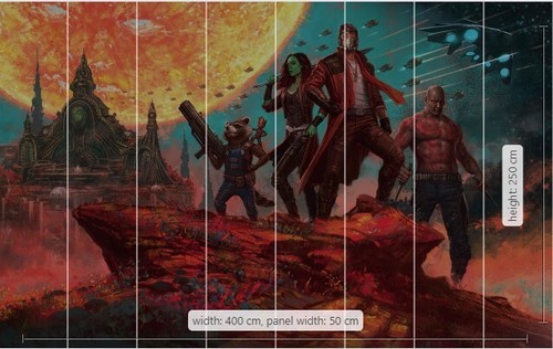 Giant MURAL Guardians of the Galaxy 400x250cm Marvel photo wallpaper Gift idea - Picture 3 of 8