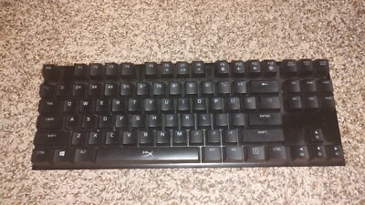 Kingston HyperX Alloy FPS Pro TKL Cherry Red MX Switch Keyboard Tested & Working