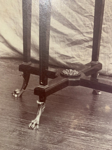 Photographie Ancienne Meuble Décoration Buffet Bois Ornements Style Napoléon - Photo 7/11