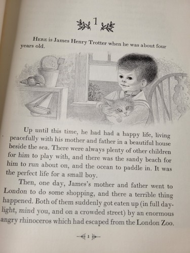 James And The Giant Peach, Roald Dahl, 1st Ed. SIGNED by Nancy Ekholm Burkert - Picture 15 of 21
