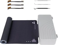Gun Cleaning Mat 36 x 12”, Non-Slip Workbench Pad, Large Gun Mat in Storage Box