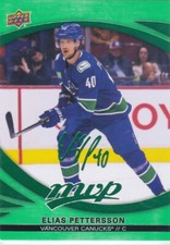 2023/24 MVP..ELIAS PETTERSSON..GREEN SCRIPT..SP..# 117..CANUCKS..COMBINED SHIP