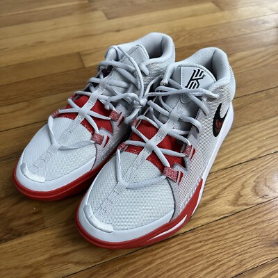 Nike Kyrie Flytrap Grey Red Men's Size 14 New Basketball Shoes DM1125 002 