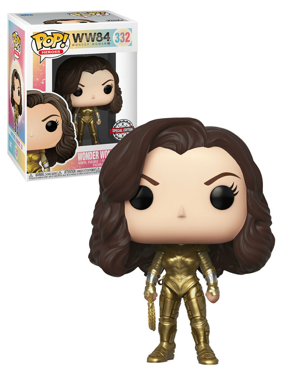 Funko Pop! Heroes WW84 #332 Wonder Woman (Golden Armour No Wings) POP! Vinyl  NEW 889698482202 | eBay UK