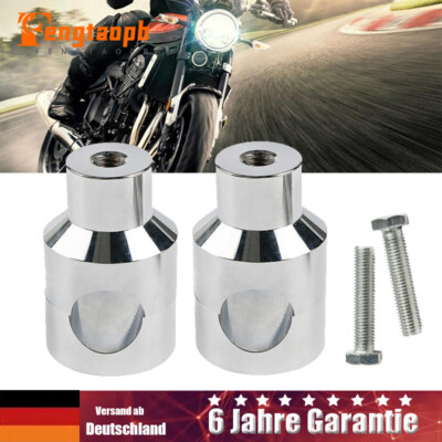 2 PCS Universal 25mm Motorrad Lenkerhalterung Lenkererhöhung Riser Clamp Klemme
