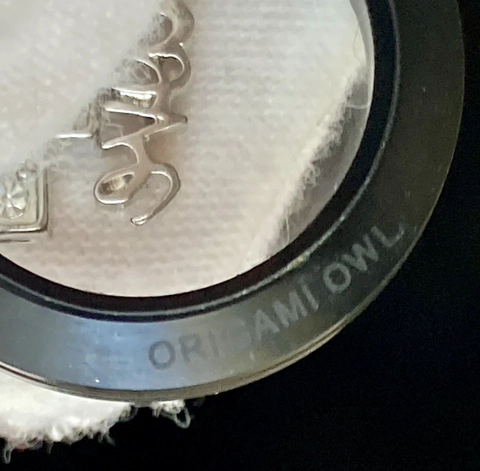 Origami Búho Negro Bisagras Dije Medallón Cuentas/Bola 30 pulgadas Cadena Collar Cruz Amor Foto 4 de 4