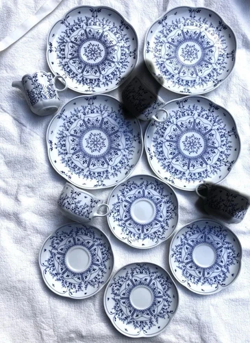Tirschenreuther Porzellan alte Serie, Fleur, Blätterzauber 10 Teile