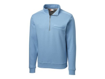 Clique by Cutter & Buck Cadiz 1/2 Zip Light Blue Performance L/S TOP SZ: 5XL