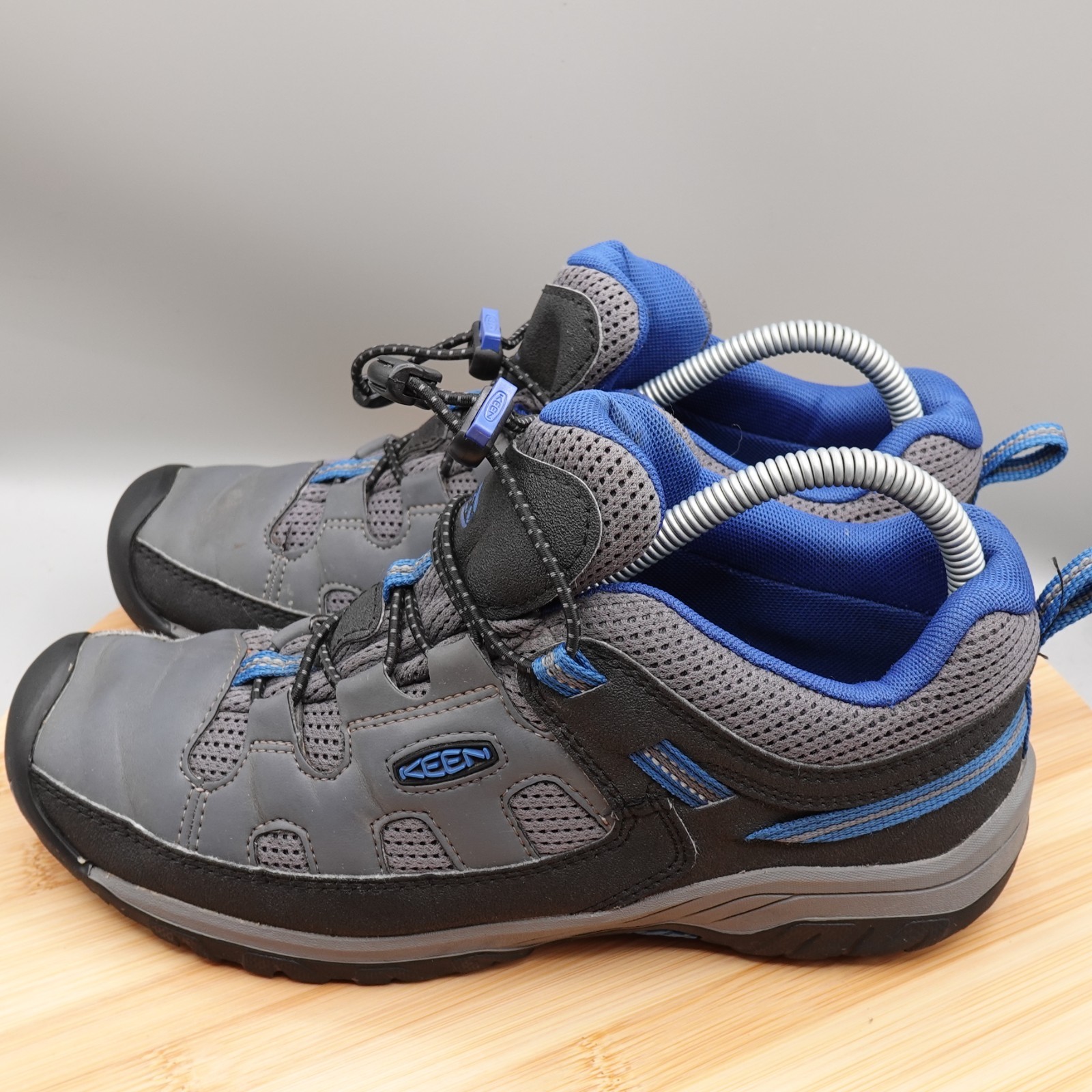 Scarpe Keen Youth 6 donna 7 5 Targhee 1020127 grigio blu basse escursionismo difetto