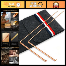 99.9 Copper Dowsing Rods 2-Pack - Divining Tools for Ghost Hunting  Water Dete