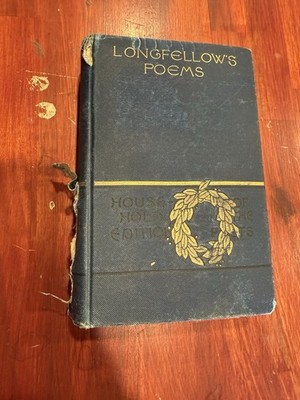 Vintage Henry Wadsworth Longfellow Poems 1883 Illustrated Edition Hardcover